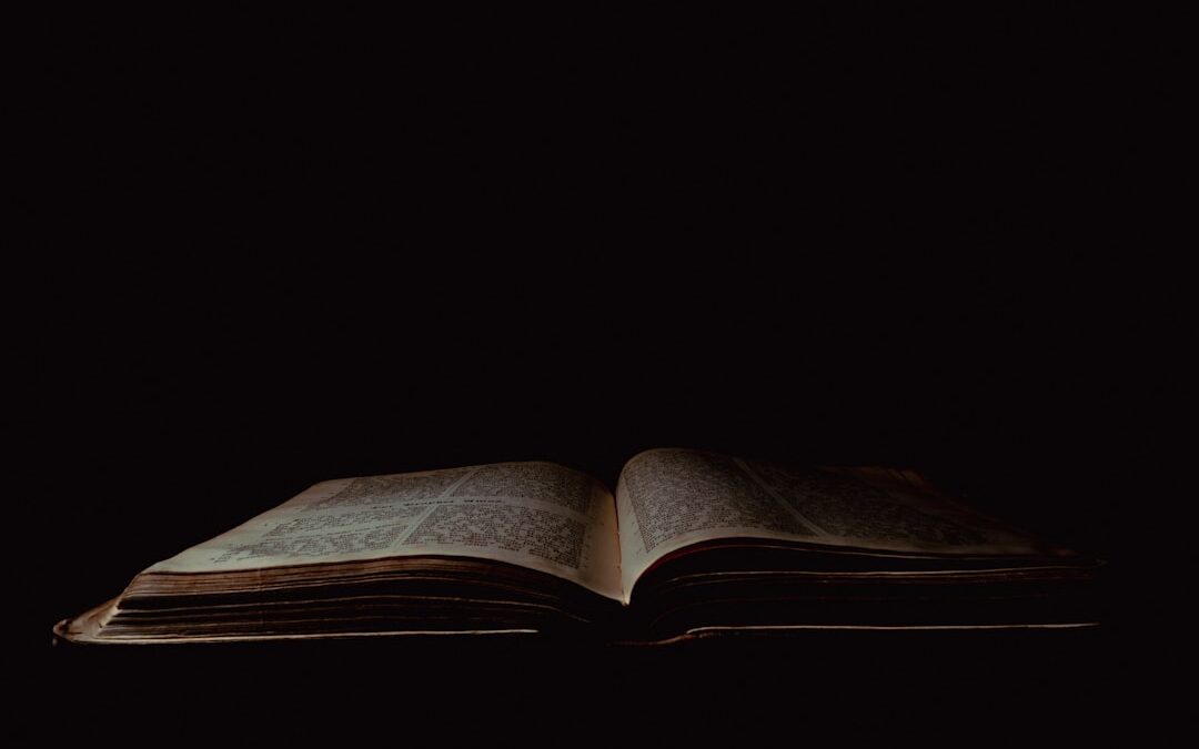 Open Bible with highlighting